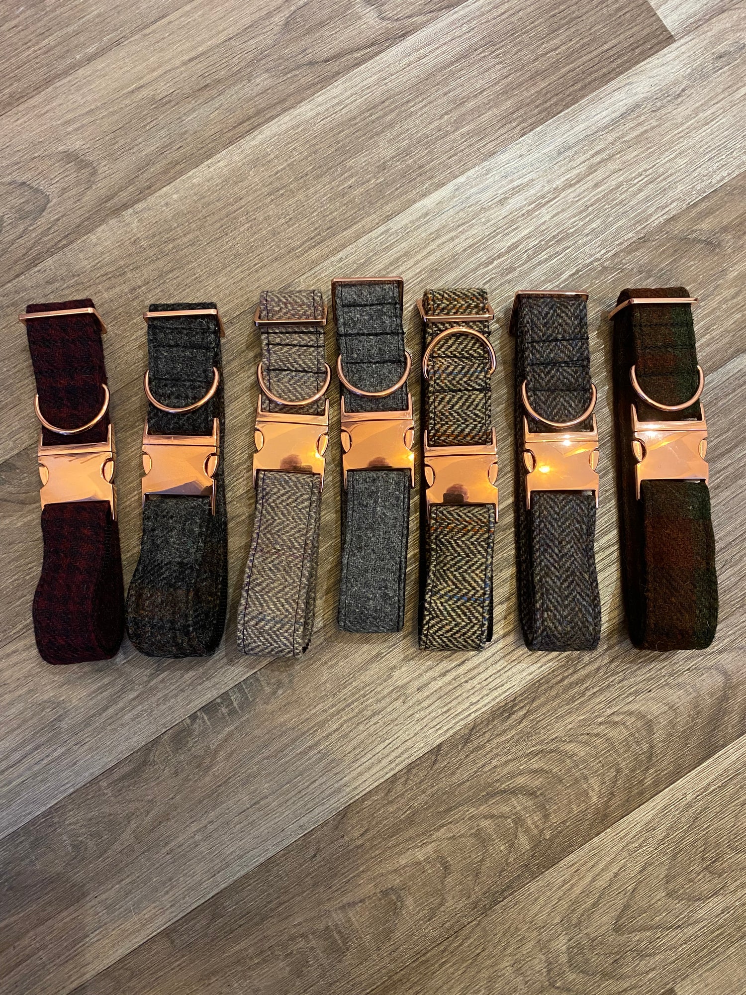 Extra Large Harris Tweed Dog Collars ,Handcrafted