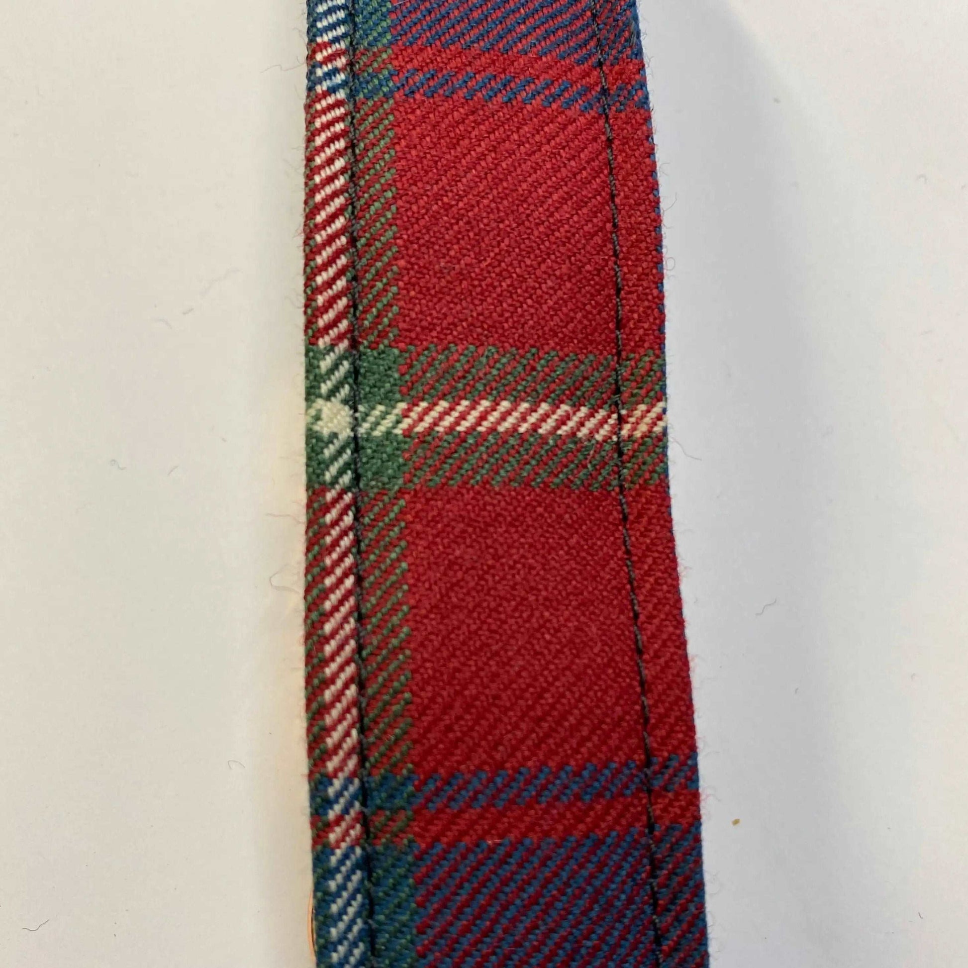 EXTRA LARGE TARTAN DOG COLLAR in  RED, BLUE, GREEN TARTAN