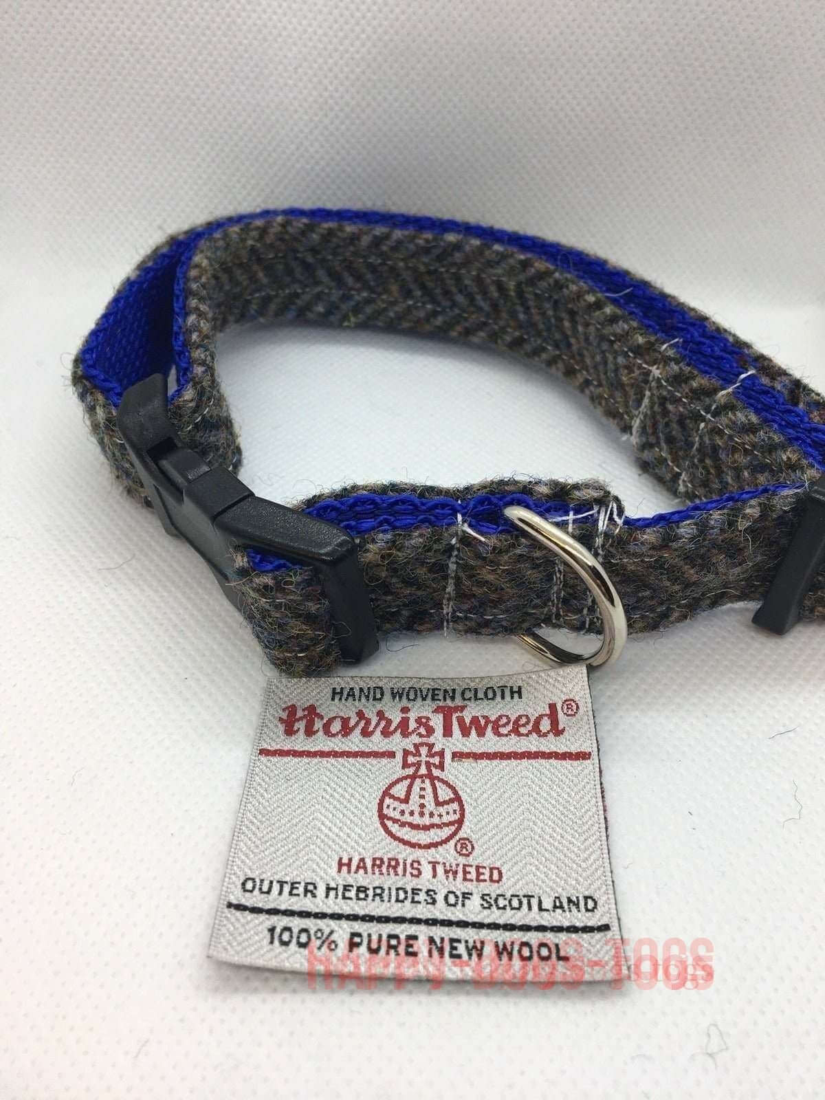 Black, Fawn Harris Tweed Dog Collar