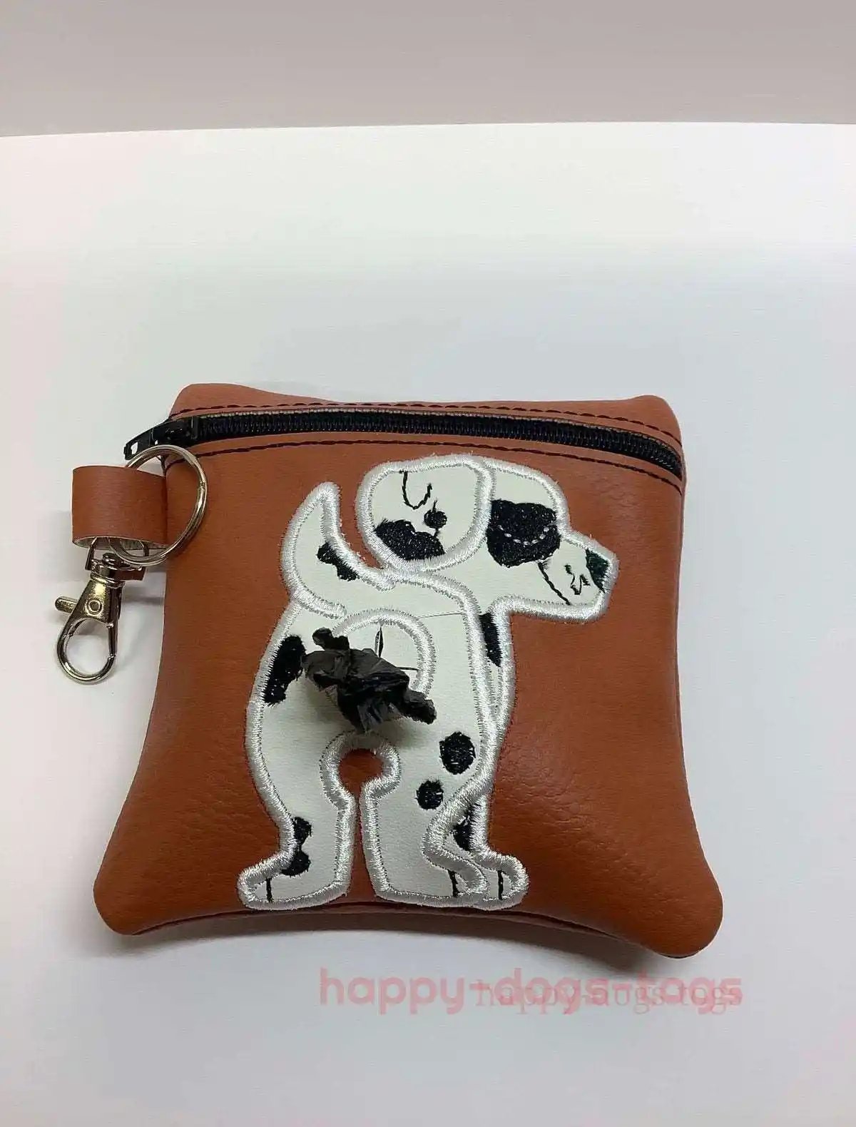 Dalmation dog poop bag dispenser - happy-dogs-togs