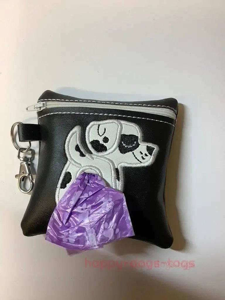 Dalmation dog poop bag dispenser - happy-dogs-togs