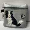 Black Border Collie poo bag dispenser - Image 2