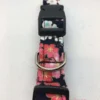 Black Oriental design floral dog collar Fits 10" - 16"