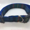 SCOTTISH TARTAN DOG COLLAR BLUE, RED AND YELLOW