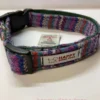Harris Tweed Multi Colour Stripe Dog Collar