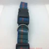 Green, Red and White Check Tartan Dog Collar - Image 2