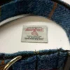 Light Blue Check Harris tweed dog collar - Image 3