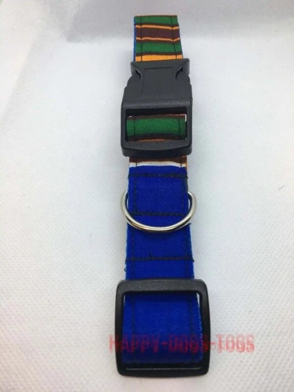 Blue Green And Yellow Dog Collar - Image 2