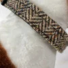 Brown and Fawn Herringbone Harris Tweed Dog Collar