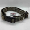 Brown and Fawn Herringbone Harris Tweed Dog Collar - Image 2