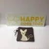 Burgundy Chihuahua Sitting Dog poo bag dispenser - Image 2