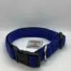 Deep Blue Harris Tweed Dog Collar - Image 3
