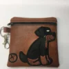 Embroidered Brown Sitting Rottweiler Poop Bag Dispenser