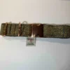 Extra Large Harris Tweed Dog Collar Brown and Fawn Herringbone - Image 2