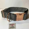 Grey Extra Large Harris Tweed Dog Collar