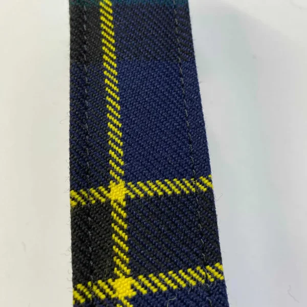 Extra Large Scottish Tartan Dog Collar Blue And Yellow Tartan - Image 2