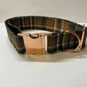 Extralargetartandogcollarbrownchecktartan Happy Dogs Togs1