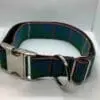 Extra Large Tartan Dog Collar in Green