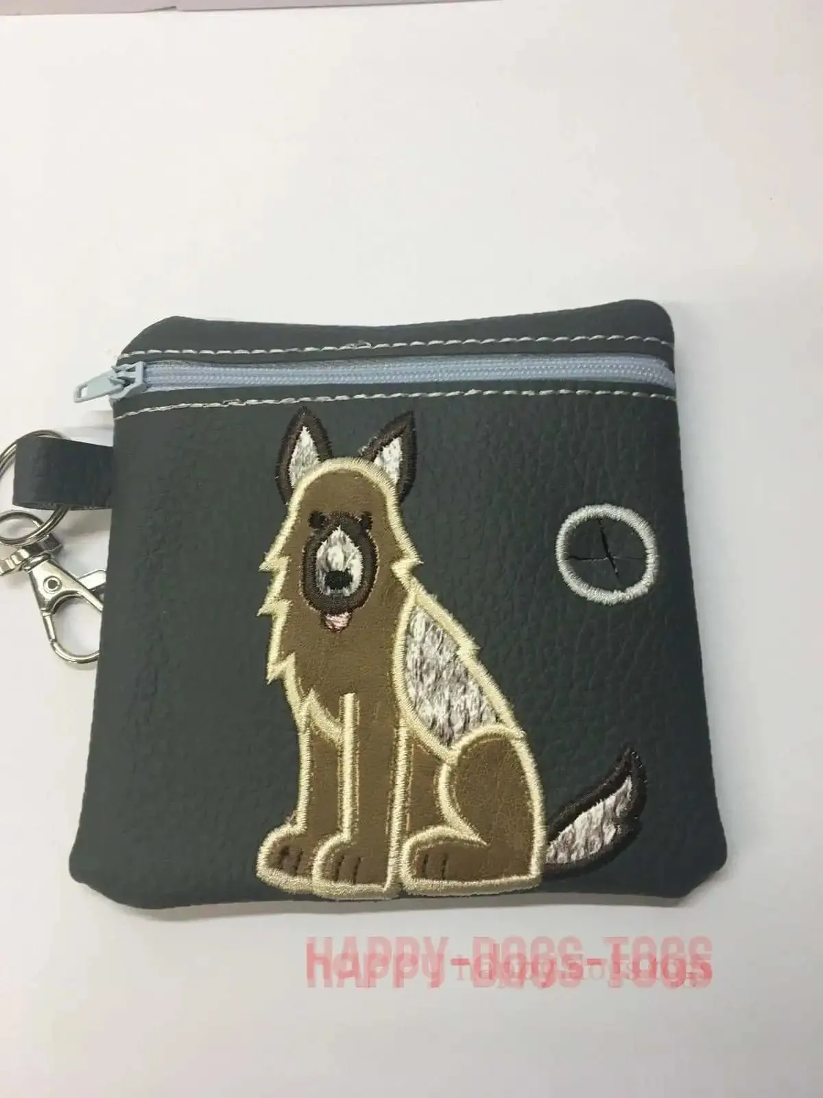 German Shepherd Dog poo bag dispenser