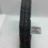 Grey and Black Herringbone Harris Tweed Dog Collar - Image 2