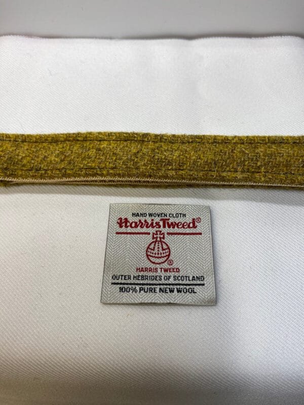 Mustard Harris Tweed Dog Collar - Image 2