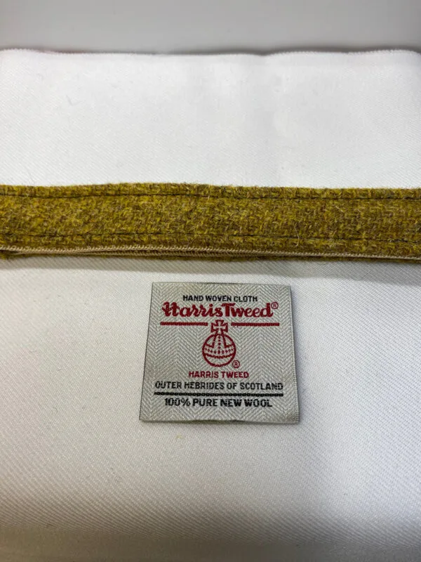 Mustard Harris Tweed Dog Collar - Image 2