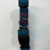Teal Check Harris Tweed Dog Collar - Image 3