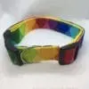 Harlequin pattern dog collar  size L