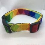 Harlequin pattern dog collar  size L