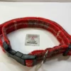 Red Check Harris Tweed Dog Collar - Image 4