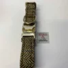 Harris Tweed Brown and Fawn Herringbone Dog Collar Set - Image 4