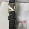 Harris Grey Tweed Dog Collar