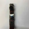 Large Grey and Red Harris Tweed Dog Collar - Image 3