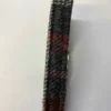 Large Grey and Red Harris Tweed Dog Collar - Image 2