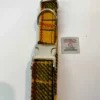 Large Yellow Check Harris Tweed Dog Collar - Image 3