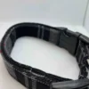 Handmade Tartan Dog Collar Grey, Red, Black - Image 2