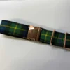 Extra Large Dog Collar Green, Black and Yellow Tartan - Image 3