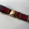 Extra Large Tartan Dog Collar in Red, Blue ,Green Tartan - Image 3