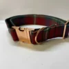 Extra Large Tartan Dog Collar in Red, Blue ,Green Tartan