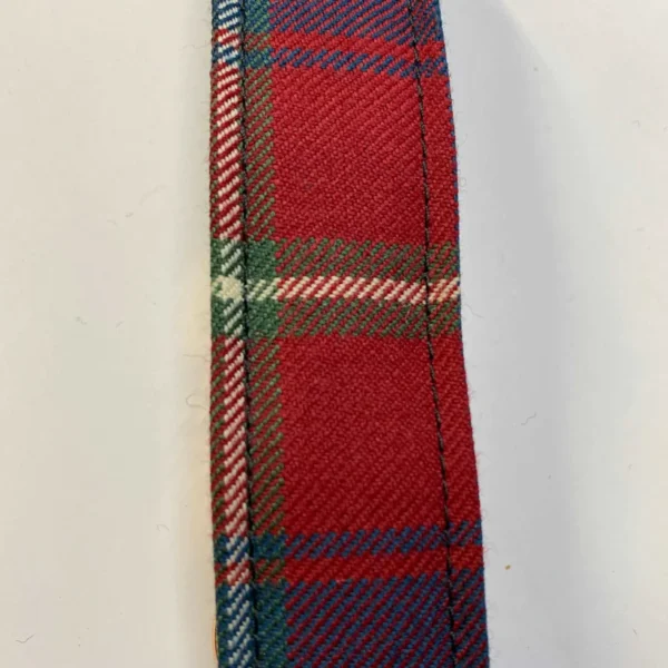 Extra Large Tartan Dog Collar In Red, Blue ,Green Tartan - Image 2