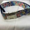 Blue Oriental design dog collar Fits 14" - 19" - Image 2