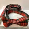 Red Tartan Dog Collar and Lead