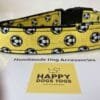 Yellow with Footballs Dog Collar - Image 2
