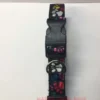 Black with Coloured Paw Prints Dog Collar - Image 3