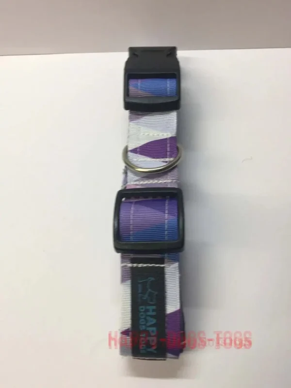 Purple Harlequin Dog Collar - Image 2