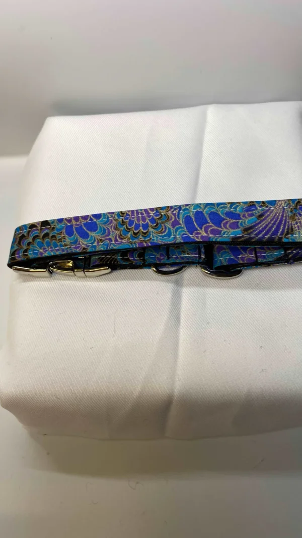 Large Blue Oriental Dog Collar - Image 3