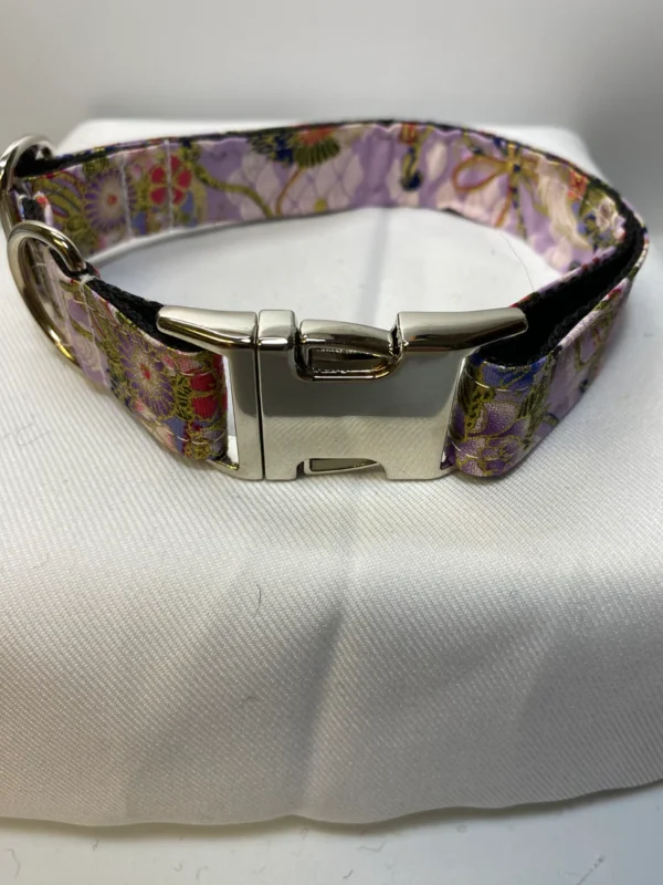 Lilac Oriental Pattern Dog Collar - Image 2