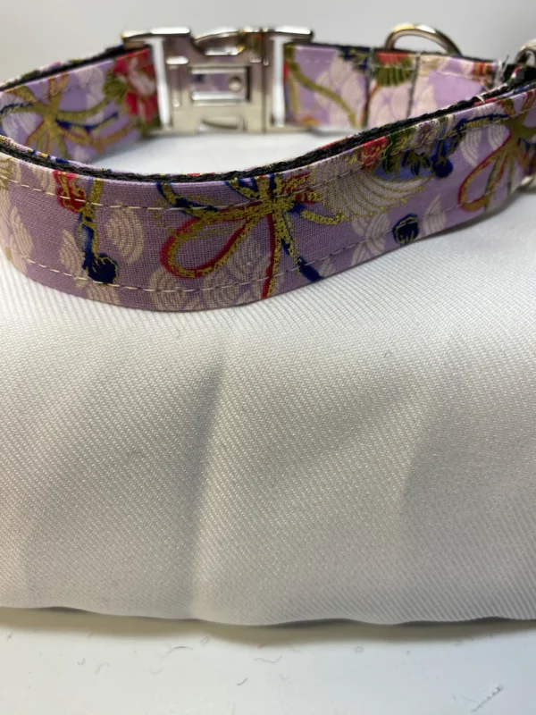 Lilac Oriental Pattern Dog Collar - Image 3