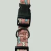 Large dog collar in Pink with multi colour dogs - Image 2