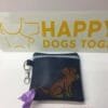 Navy Blue Embroidered Sitting Dachshund Dog poo bag dispenser - Image 2